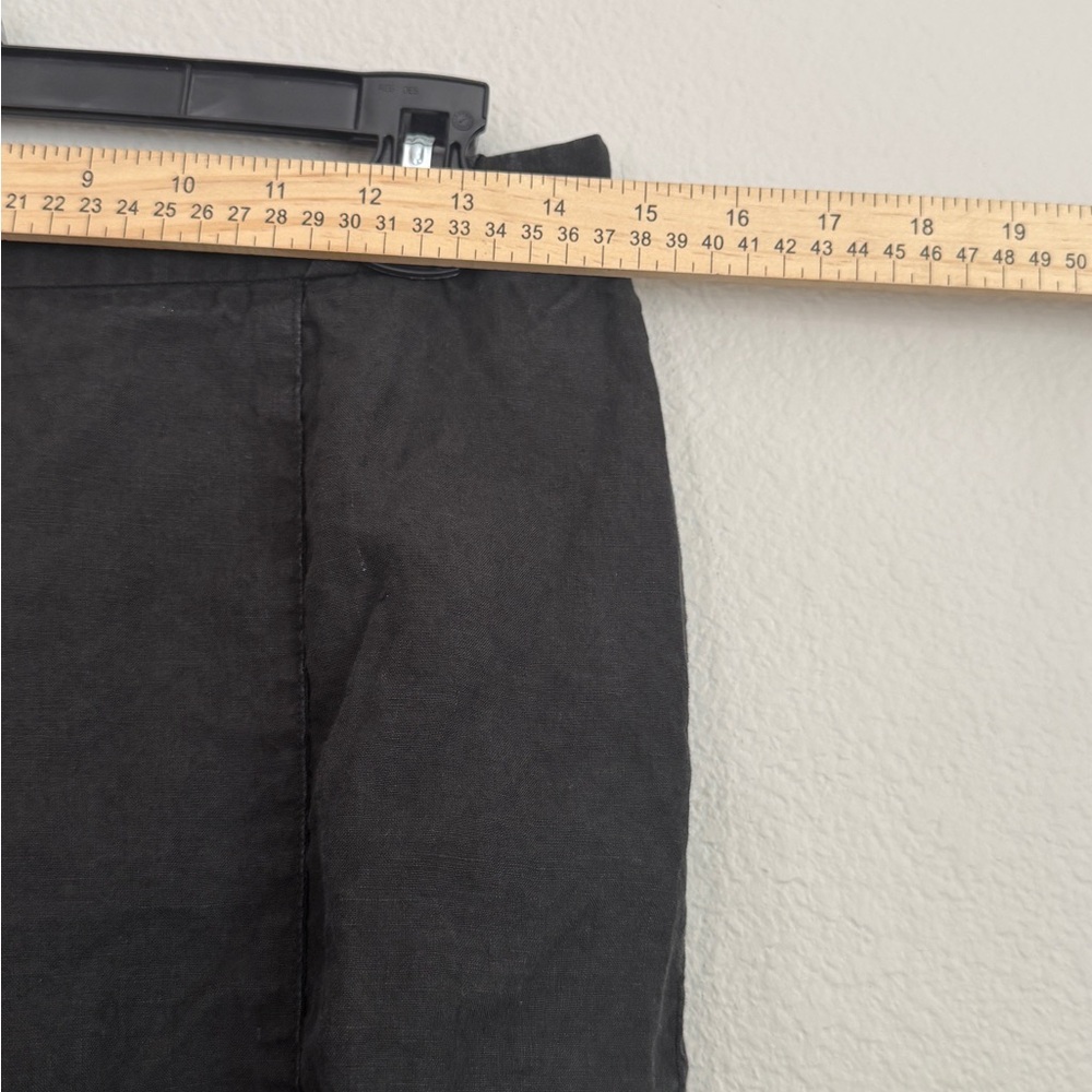 Georgio Armani Black 100% Linen Pants - Picture 2 of 10